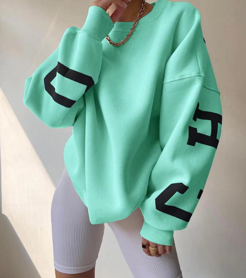 2024 New Women's Hoodie Designer Women's Sportswear Letter Printed Thick Casual Long Sleeve Round Neck Autumn/Winter Hoodie
