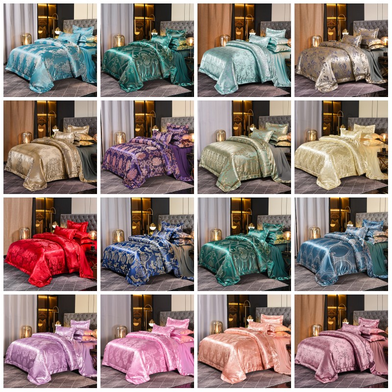 Gold coffee jacquard luxury bedding set /king size stain bed set 4pcs cotton silk lace duvet cover sets bedsheet home textile 486 R2
Gold coffee jacquard luxury bedding set /king size stain bed set 4pcs cotton silk lace duvet cover sets bedsheet home textile 486 R2