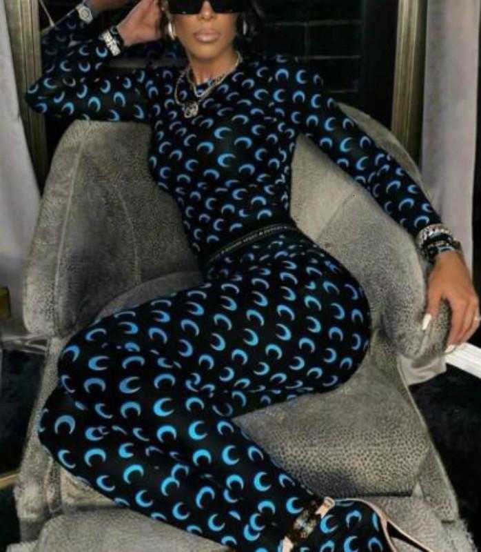 Women's Two Piece Pants Classic Trendy Brand Design Tight Elastic Sport Moon Print Bottoming Shirt T-shirt High Waisted Leggings Pantyhose Women, 3(top and bottom)
Women's Two Piece Pants Classic Trendy Brand Design Tight Elastic Sport Moon Print Bottoming Shirt T-shirt High Waisted Leggings Pantyhose Women, 3(top and bottom)