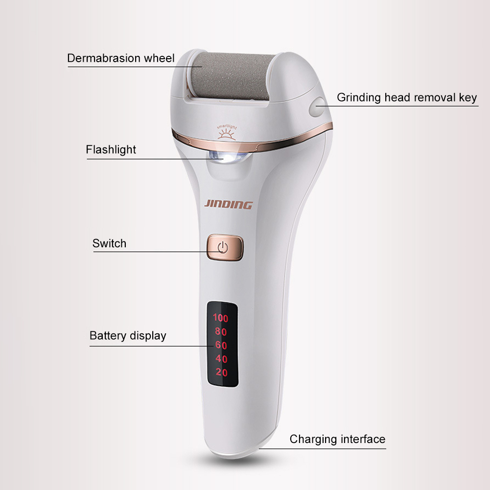 Foot Treatment Electric Foot File Grinder Dead Dry Skin Callus Remover Rechargeable Feet Pedicure Tool Foot Care Tools for Hard Cracked Clean 221027