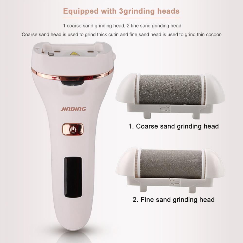 Foot Treatment Electric Foot File Grinder Dead Dry Skin Callus Remover Rechargeable Feet Pedicure Tool Foot Care Tools for Hard Cracked Clean 221027