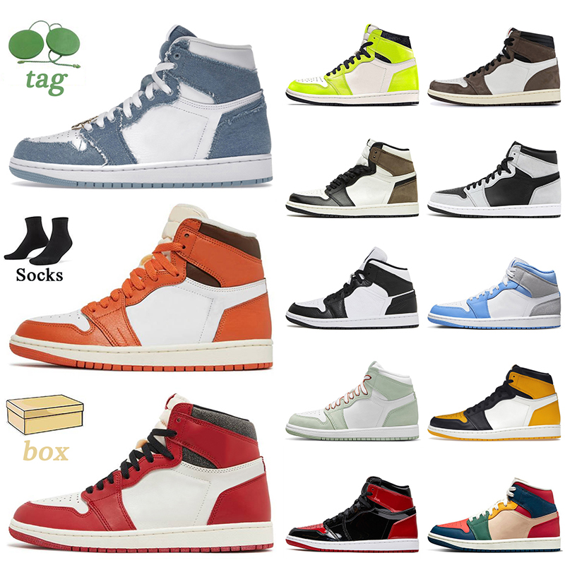 Jumpman 1 1s Denim Starfish Basketball Shoes OG Lost Found Gorge Green Yellow Toe Taxi Patent Bred Dark Mocha Mid Homage Black White High Cactus Jack Trainers Sneakers, B9 gorge green 36-47
Jumpman 1 1s Denim Starfish Basketball Shoes OG Lost Found Gorge Green Yellow Toe Taxi Patent Bred Dark Mocha Mid Homage Black White High Cactus Jack Trainers Sneakers, B9 gorge green 36-47