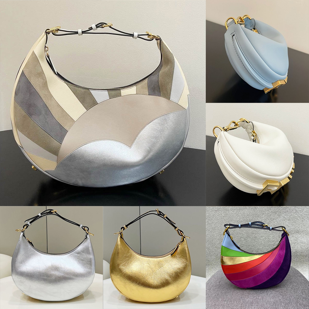 Fendgraphy Small hobo bag Laminated Leather ff Roma Half Moon Designer Zipper Closure Luxury Underarm Shoulder Bag Crescent Bottom Women Handbag Totes Purse, 20
Fendgraphy Small hobo bag Laminated Leather ff Roma Half Moon Designer Zipper Closure Luxury Underarm Shoulder Bag Crescent Bottom Women Handbag Totes Purse, 20