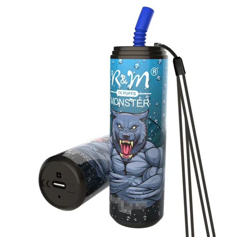 Original R&M monster 7000Puffs Disposable E cigarette Vape Cloud Beast Pen 17ml Prefilled 5% 2% 0% Cartridge Pod Device rechargeable Battey Airflow Control vapes
Original R&M monster 7000Puffs Disposable E cigarette Vape Cloud Beast Pen 17ml Prefilled 5% 2% 0% Cartridge Pod Device rechargeable Battey Airflow Control vapes
