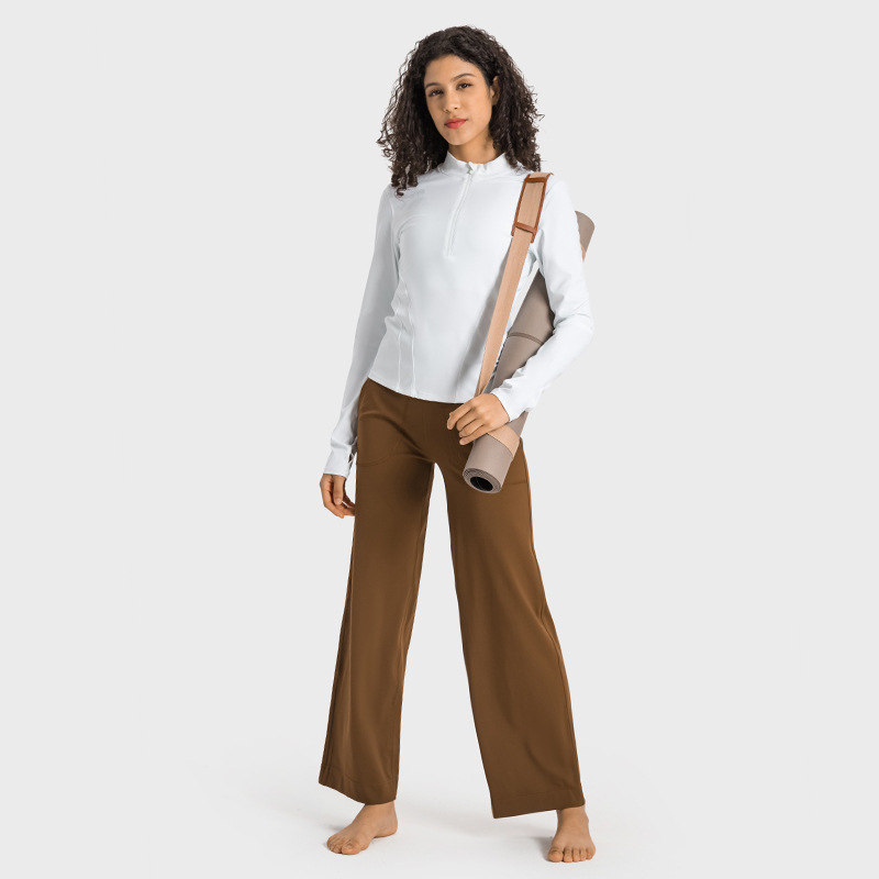 336 High-Rise Wide Leg Pant Loungeful Yoga Pants Naked Feeling Sweatpants Feel Comfortable Throwback Still Pant Breathable Trousers with Drawcord