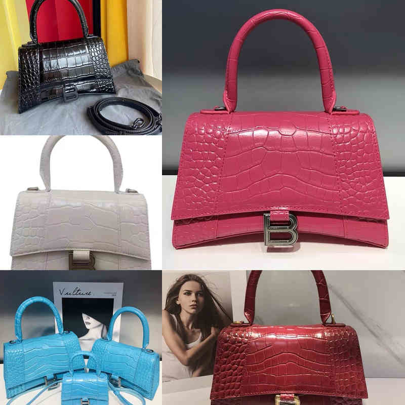 Women's Hourglass Handbags Designer Balenciga Advanced Crocodile New Net Red Leather Handbag Single Shoulder Diagonal Women's Bag, White
Women's Hourglass Handbags Designer Balenciga Advanced Crocodile New Net Red Leather Handbag Single Shoulder Diagonal Women's Bag, White