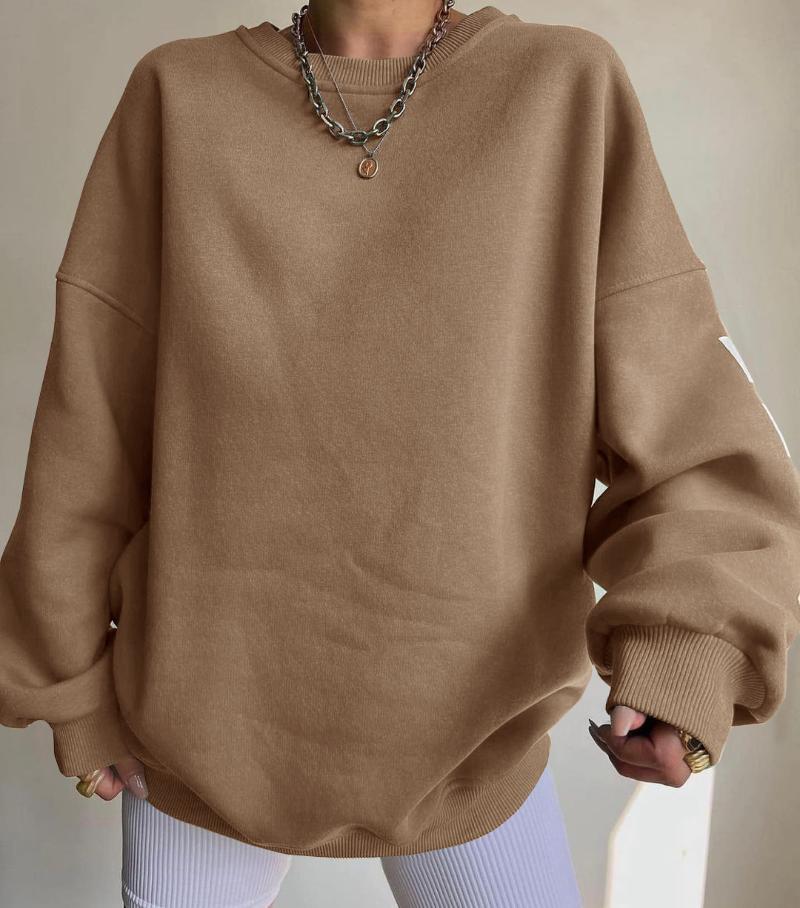 2024 New Women's Hoodie Designer Women's Sportswear Letter Printed Thick Casual Long Sleeve Round Neck Autumn/Winter Hoodie