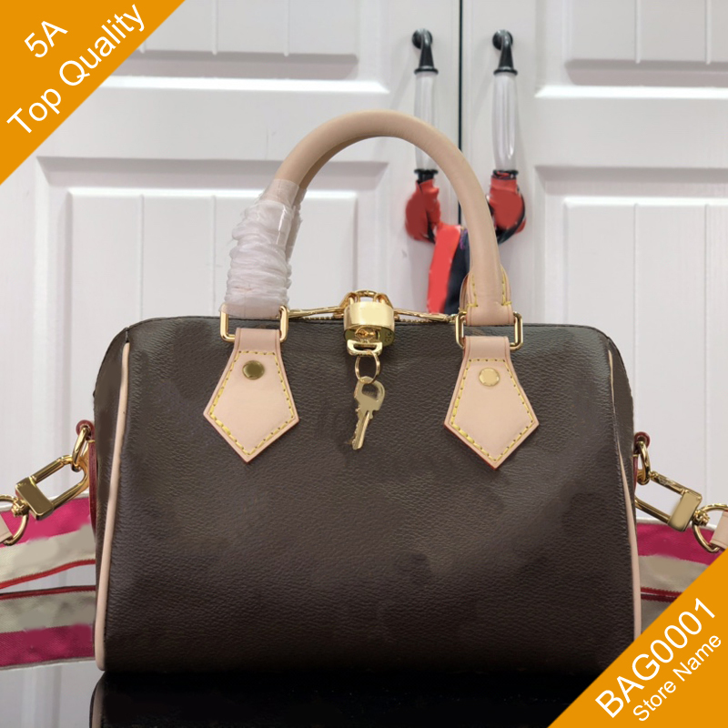 Speedy Pillow Bags women Canvas Embossed Crossbody Fashion Casual M45957 Lock chains Leather Handbags Soft Shoulderbag Pocket With Box B239 BAG0001 5A Quality, Light brown
Speedy Pillow Bags women Canvas Embossed Crossbody Fashion Casual M45957 Lock chains Leather Handbags Soft Shoulderbag Pocket With Box B239 BAG0001 5A Quality, Light brown
