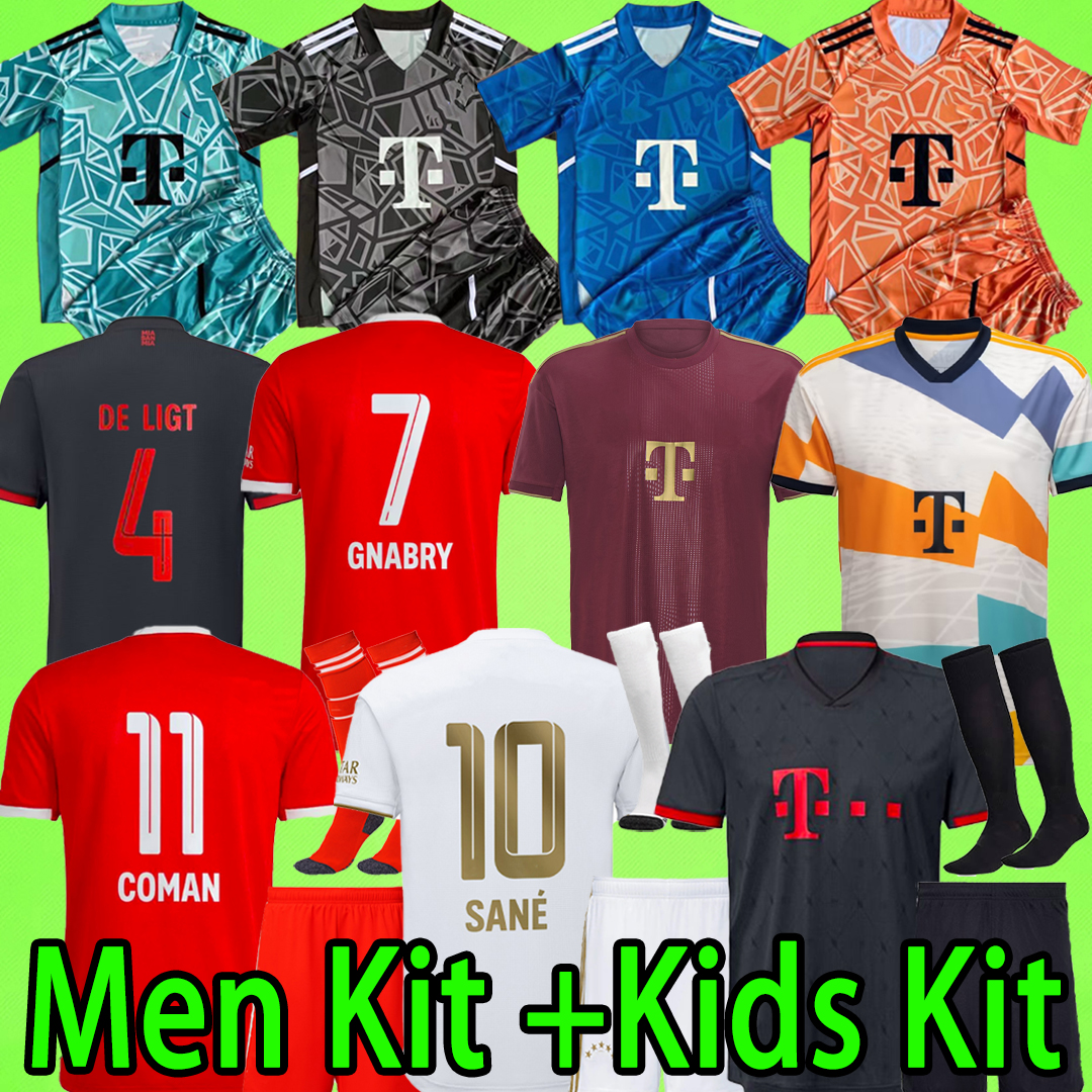 Men Kids Kit with shorts socks soccer jerseys 22 23 Bayern Munich 50th anniversary goalkeeper NEUER DE LIGT SANE 2022 2023 football shirts HERNANDEZ boys uniform sets
Men Kids Kit with shorts socks soccer jerseys 22 23 Bayern Munich 50th anniversary goalkeeper NEUER DE LIGT SANE 2022 2023 football shirts HERNANDEZ boys uniform sets