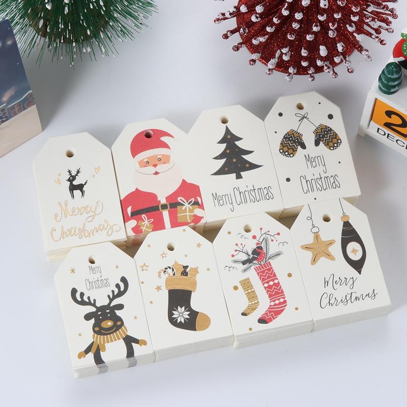 Christmas Decorations 50Pcs DIY Kraft Tags Merry Labels Gift Wrapping Paper Hang Santa Claus Cards Xmas Party Supplies
Christmas Decorations 50Pcs DIY Kraft Tags Merry Labels Gift Wrapping Paper Hang Santa Claus Cards Xmas Party Supplies