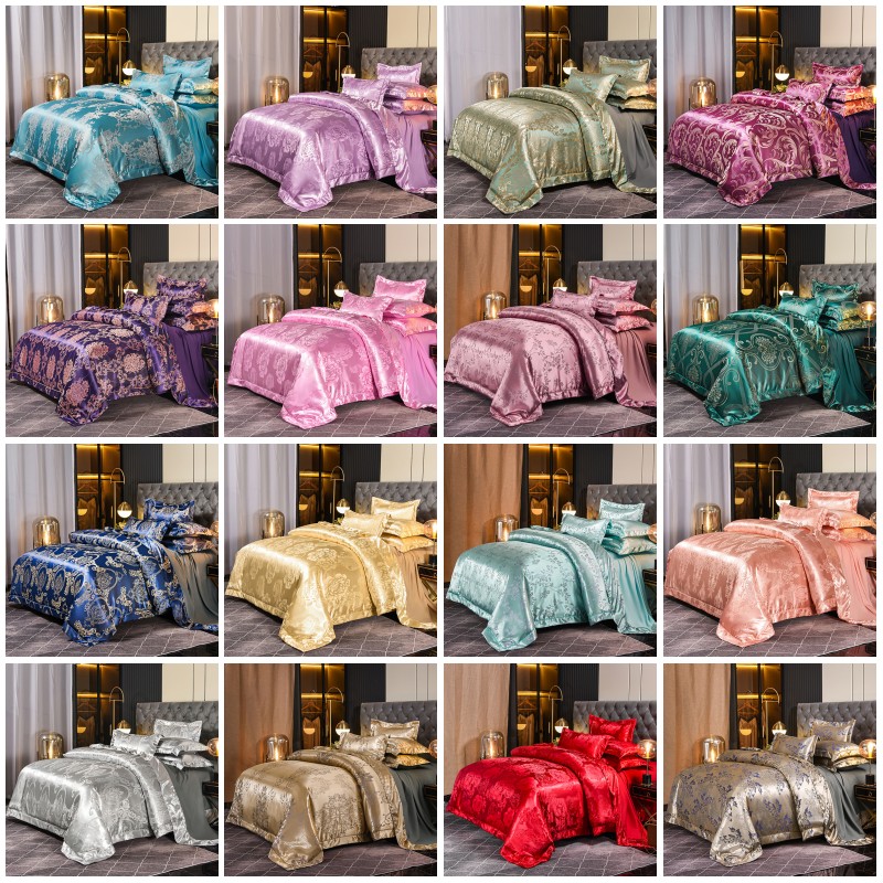 Gold coffee jacquard luxury bedding set /king size stain bed set 4pcs cotton silk lace duvet cover sets bedsheet home textile 486 R2, 14
Gold coffee jacquard luxury bedding set /king size stain bed set 4pcs cotton silk lace duvet cover sets bedsheet home textile 486 R2, 14