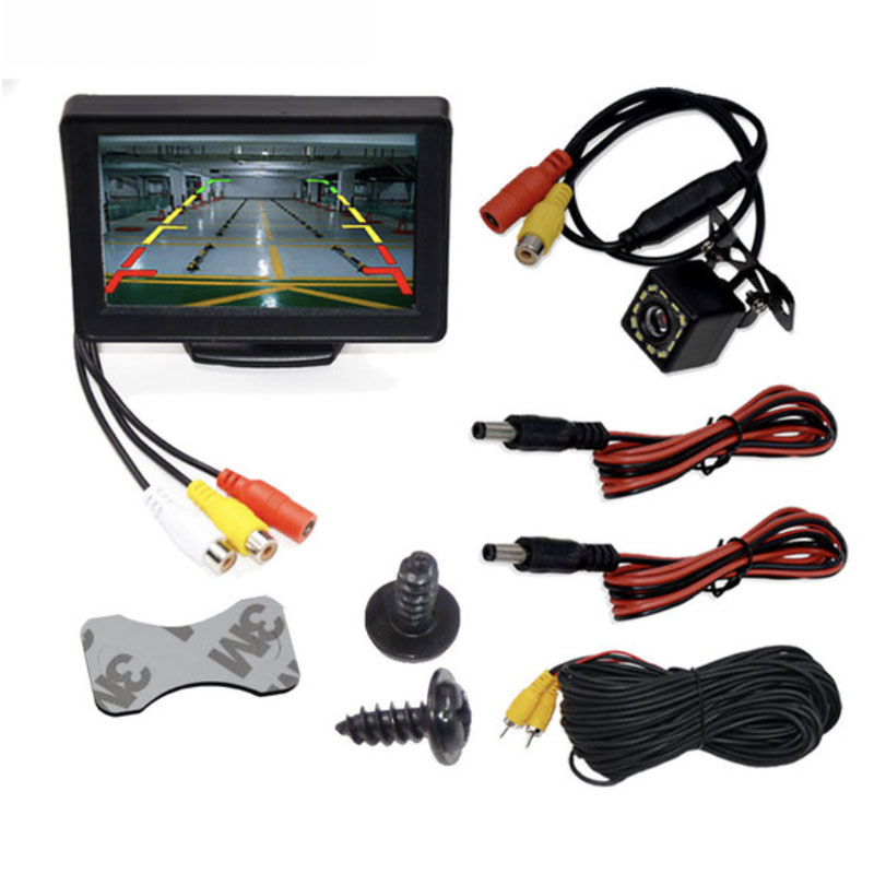 Car Monitor 4.3" Screen For Rear View Reverse Camera TFT LCD Display HD Digital Color 4.3 Inch PAL/NTSC