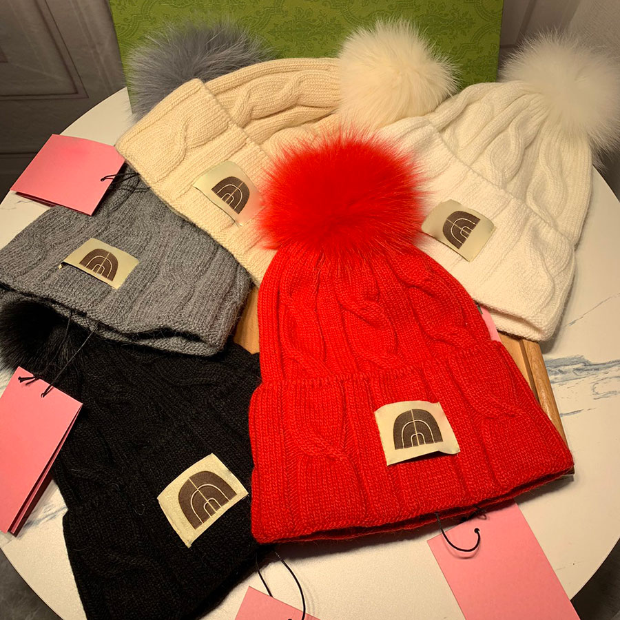 Fashion Skull Caps Designer Beanie Cap for Man Woman Luxury Knitted Winter Hats 5 Colors Optional