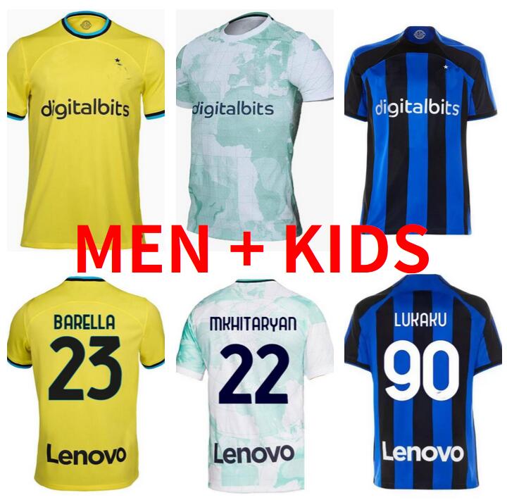 2022 Inter Milans LUKAKU third away soccer jerseys CORREA DZEKO BARELLA LAUTARO SKRINIAR DE VRIJ 22 23 football shirt uniforms kids kit BROZOVIC Gosens 2023 yellow
2022 Inter Milans LUKAKU third away soccer jerseys CORREA DZEKO BARELLA LAUTARO SKRINIAR DE VRIJ 22 23 football shirt uniforms kids kit BROZOVIC Gosens 2023 yellow