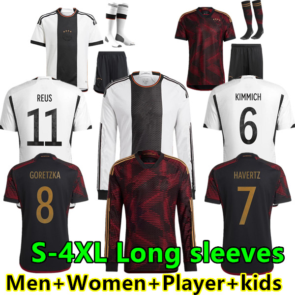 S- 22 23 Germany Soccer Jersey Fans Player 2022 2023 HUMMELS KROOS GNABRY WERNER SANE REUS MULLER KIMMICH Football Shirt Maillot long sleeves Men Kids Kit uniforms, 2022 home kids
S- 22 23 Germany Soccer Jersey Fans Player 2022 2023 HUMMELS KROOS GNABRY WERNER SANE REUS MULLER KIMMICH Football Shirt Maillot long sleeves Men Kids Kit uniforms, 2022 home kids