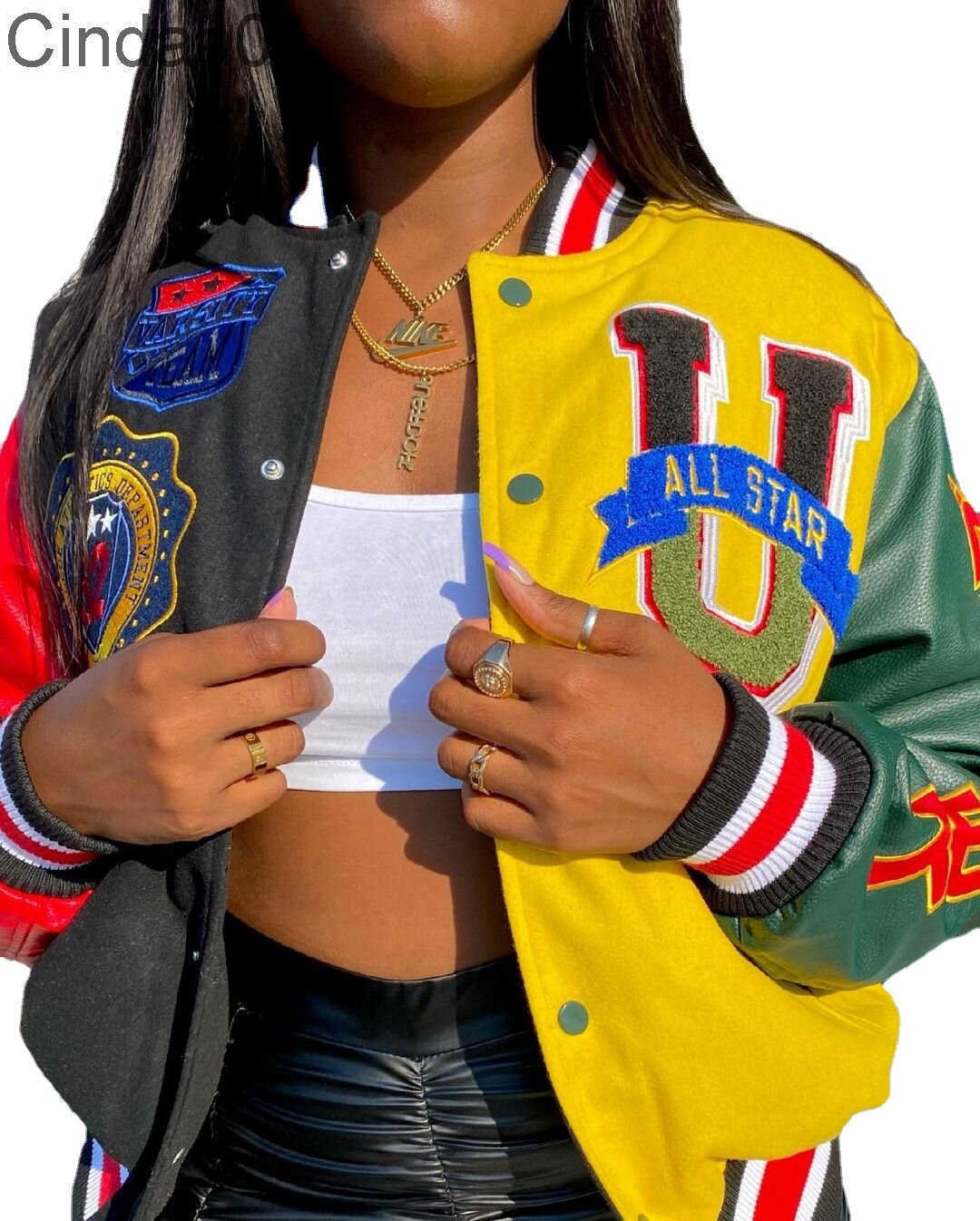 Designer Jacket for Women 2022 autumn Letters Pattern Printed Color Contrast Colorful Dragon And Phoenix Woolen Baseball Clothes
Designer Jacket for Women 2022 autumn Letters Pattern Printed Color Contrast Colorful Dragon And Phoenix Woolen Baseball Clothes