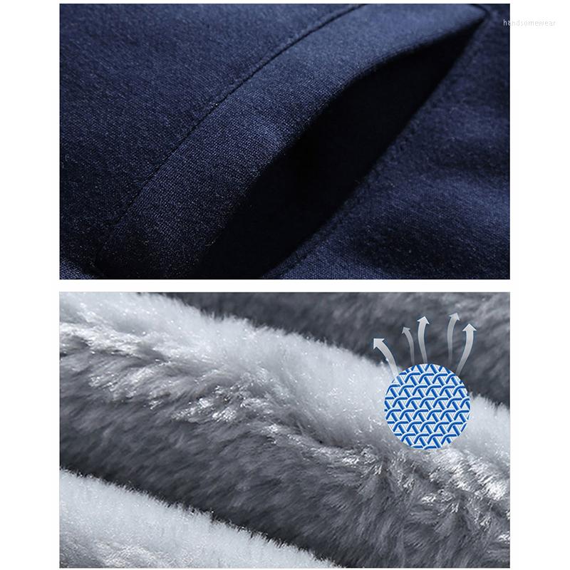 men winter cashmere two-piece Tracksuits of large-size casual sportswear suit for men loose coat