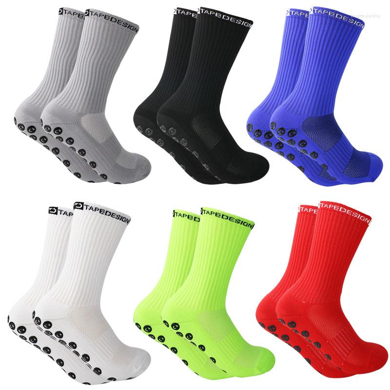Sports Socks Anti Slip Soccer Cotton Football Men Grip Cycling