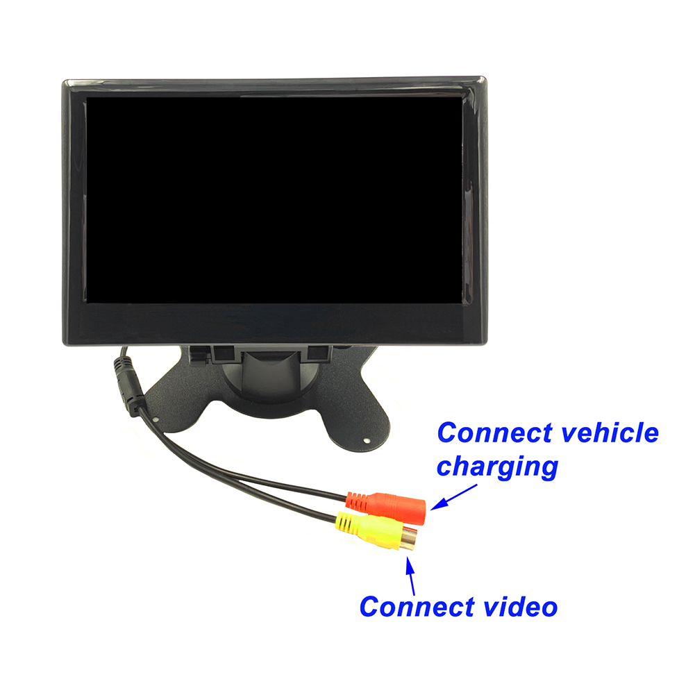 7 Inch Car Video Monitor Safe Parking Reversing Rear-view Display Monitors Support Camera Universal Auto Accessories