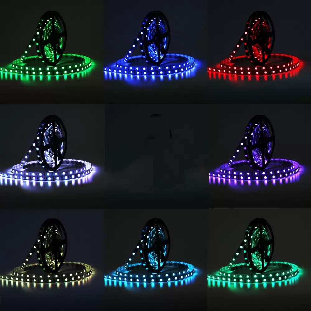 5V 12V 24V LED Light Strip TV Backlight Waterproof SMD 5050 5M 60Leds/M Warm White RGB LED Strip Light For Room Bedroom