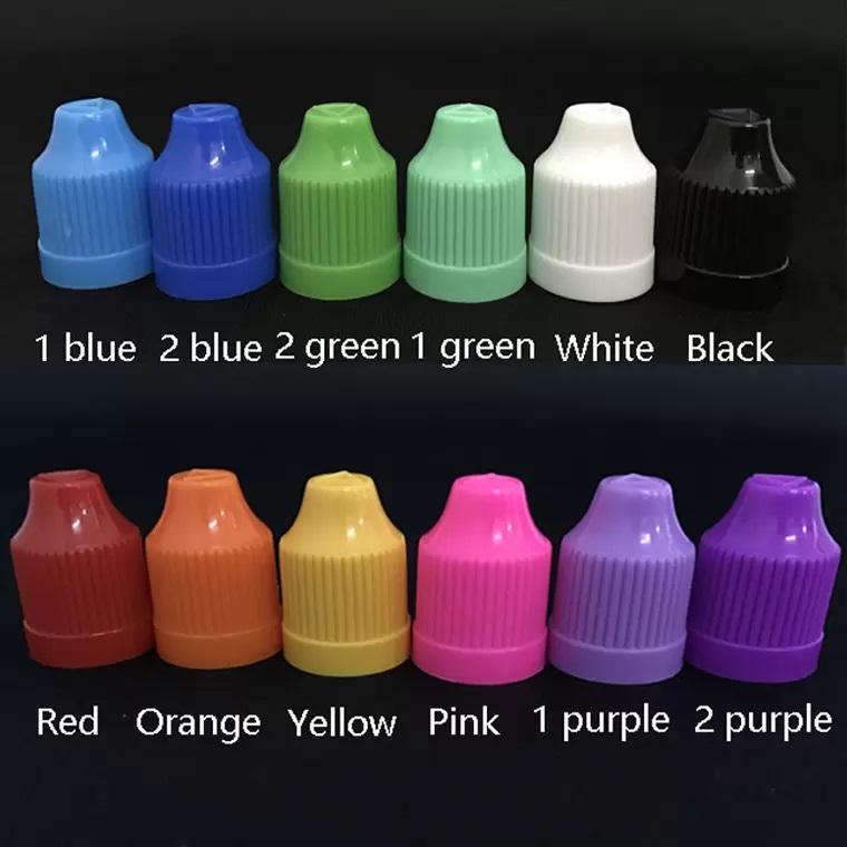 Empty E Liquid Plastic Dropper Bottles with Child Proof Bottle caps Needle Tips