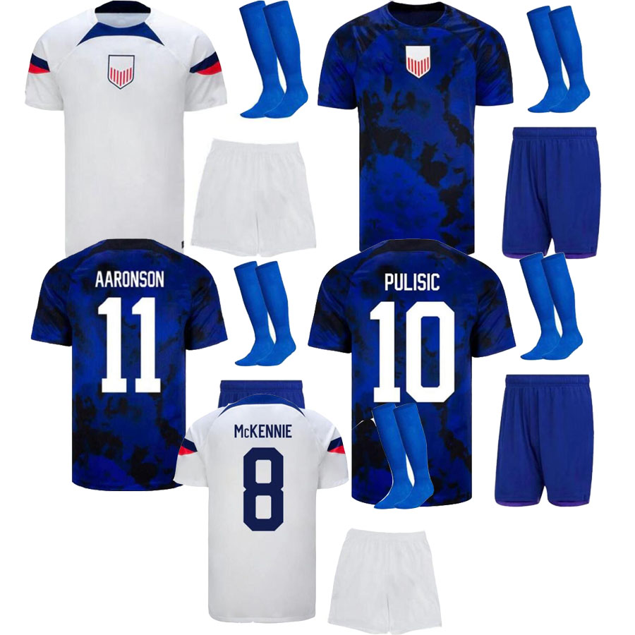 2022 PULISIC MCKENNIE Soccer Jersey ERTZ ALTIDORE PRESS WOOD MORGAN LLOYD 22 23 America Football Shirt United States Camisetas USA USMNT LLETGET Kids kits Uniform