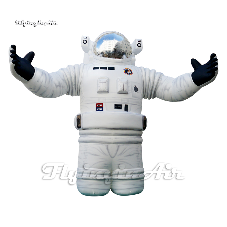 Large Half-length Inflatable Astronaut Model White Spaceman Balloon Artistic Air Blow Up Cosmonaut For Space Show