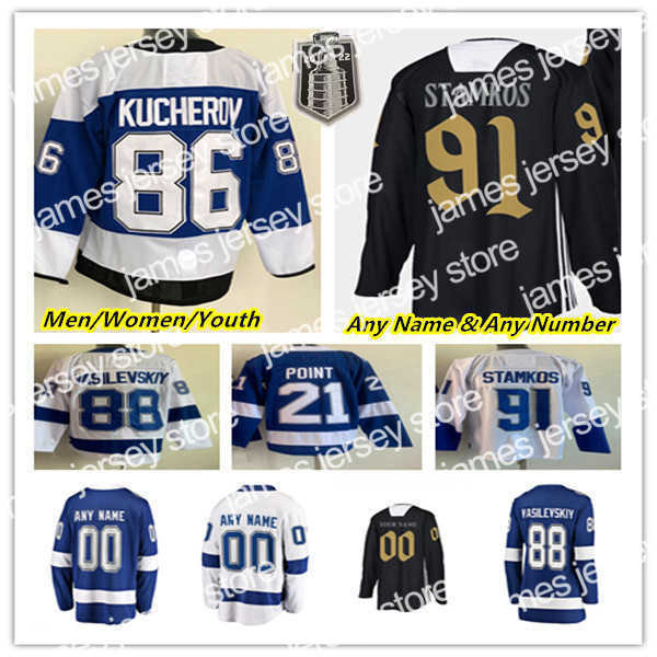 Hockey Jersey 2022 Stanley Cup Final Hockey Steven Stamkos Jersey Nikita Kucherov Ondrej Palat Victor Hedman Andrei Vasilevskiy Brayden Point, Men blue with final patch
Hockey Jersey 2022 Stanley Cup Final Hockey Steven Stamkos Jersey Nikita Kucherov Ondrej Palat Victor Hedman Andrei Vasilevskiy Brayden Point, Men blue with final patch