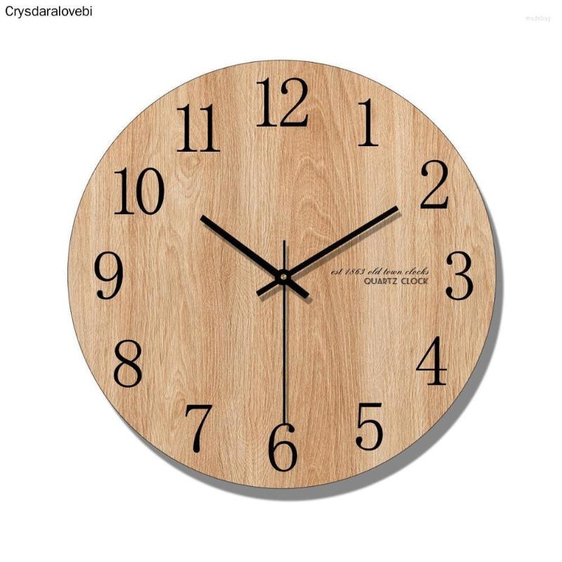 Wall Clocks Arabic Numeral Design Round Wooden Digital Clock Fashion Silent Living Room Decor Home Decoration Watch Gift
Wall Clocks Arabic Numeral Design Round Wooden Digital Clock Fashion Silent Living Room Decor Home Decoration Watch Gift