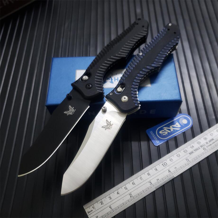 Benchmade BM 810/810BK AXIS Tactical Folding Knife D2 Black Titanium Coated Blade G10 Handle Camping Tool BM3310 3300 BM42 Knives
Benchmade BM 810/810BK AXIS Tactical Folding Knife D2 Black Titanium Coated Blade G10 Handle Camping Tool BM3310 3300 BM42 Knives