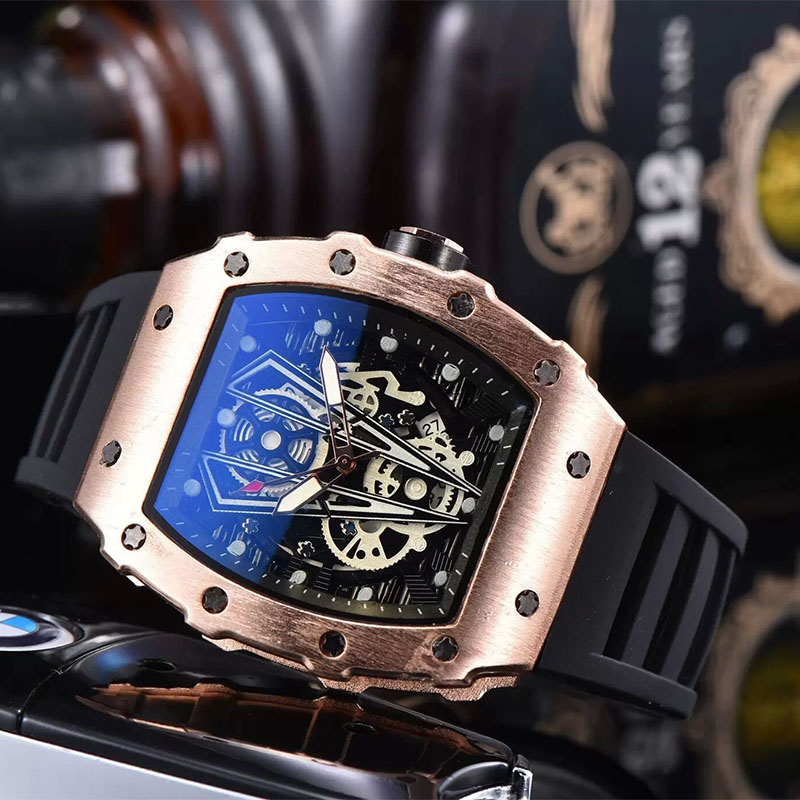 Men watch automatic Quartz Movement Brand Watches Rubber Strap Business Sports Transparent Watchs Imported crystal mirror battery watchs dhgates wristwatch, Color5
Men watch automatic Quartz Movement Brand Watches Rubber Strap Business Sports Transparent Watchs Imported crystal mirror battery watchs dhgates wristwatch, Color5