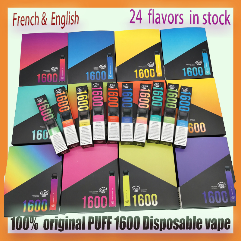 Original PUFF1600 Puffs Disposable Vape E Cigarette Device Electronic Cigarettes Vapor With Security Code Vape Pen Pod vs 0% 2% 5% PLUS 800 flex 2800
Original PUFF1600 Puffs Disposable Vape E Cigarette Device Electronic Cigarettes Vapor With Security Code Vape Pen Pod vs 0% 2% 5% PLUS 800 flex 2800