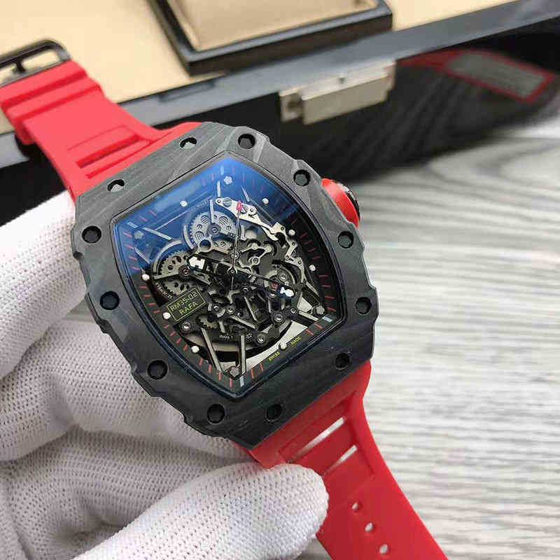 SUPERCLONE Luxury mens Mechanics Watch Richa Milles Wristwatch Li Chad waterproof hollowed out automatic machinery men's carbon fiber fashio
SUPERCLONE Luxury mens Mechanics Watch Richa Milles Wristwatch Li Chad waterproof hollowed out automatic machinery men's carbon fiber fashio