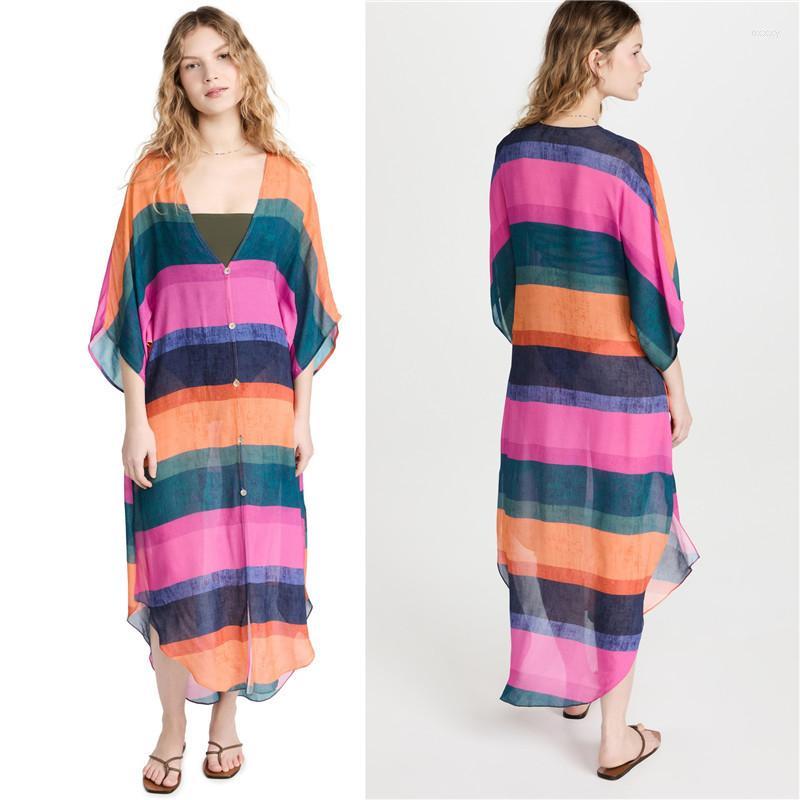 Women's Swimwear Women's Boho Striped Bikini Cover-ups Sexy V Neck Button Beach Dress Women Wear Swim Suit Cover UpWomen's, Picture color
Women's Swimwear Women's Boho Striped Bikini Cover-ups Sexy V Neck Button Beach Dress Women Wear Swim Suit Cover UpWomen's, Picture color