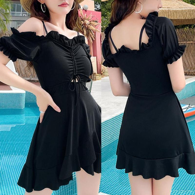 Women's Swimwear Women's Elegant Women Swimsuit Ruffles Hollow Out One-piece Backless Slim-fitting Belly Covered Bathing Suit For Beach, Pink
Women's Swimwear Women's Elegant Women Swimsuit Ruffles Hollow Out One-piece Backless Slim-fitting Belly Covered Bathing Suit For Beach, Pink