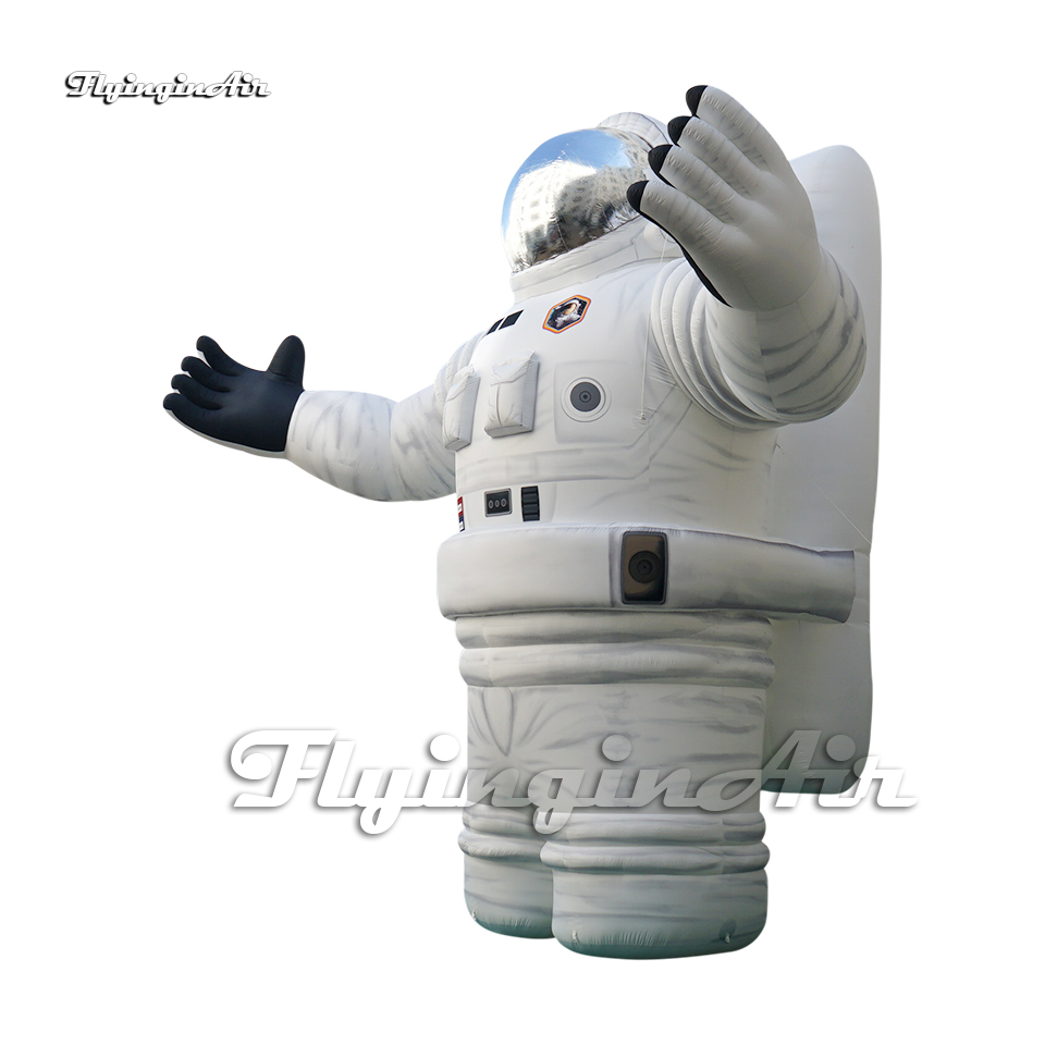 Large Half-length Inflatable Astronaut Model White Spaceman Balloon Artistic Air Blow Up Cosmonaut For Space Show