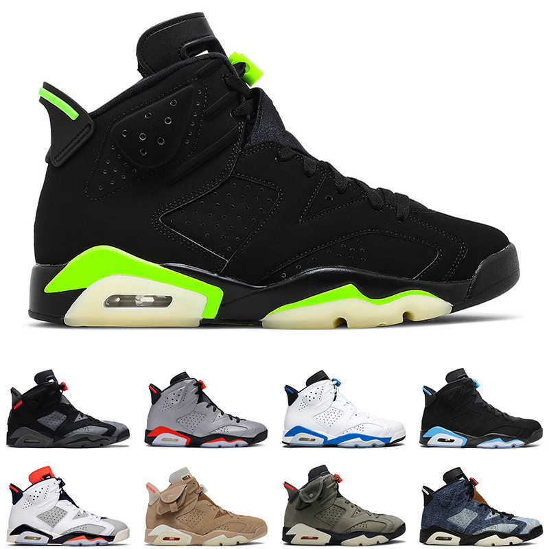 Basketball Shoes Mens Sneakers Electric Green 6S Carmine Flint Iron Grey British Khaki Jumpman 6