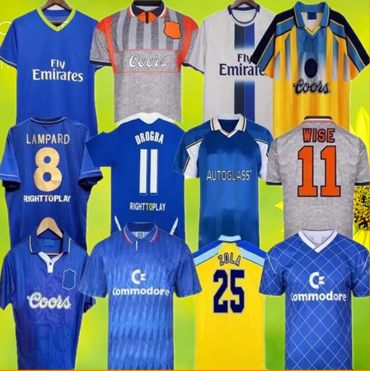 CFC Drogba 2011 Torres Retro Soccer Jersey Lampard 11 12 13 Final 96 97 99 82 85 87 89 90 Football Shirt vintage Crespo Classic 03 05 06 COLE ZOLA Vialli 07 08