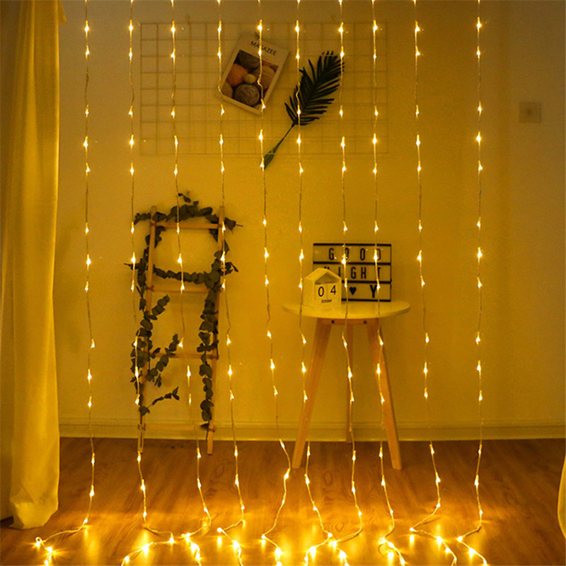 LED Waterfall String Lights Meteor Shower Rain Strings Curtain Light Christmas Decoration Fairy Lights 2M3M6M