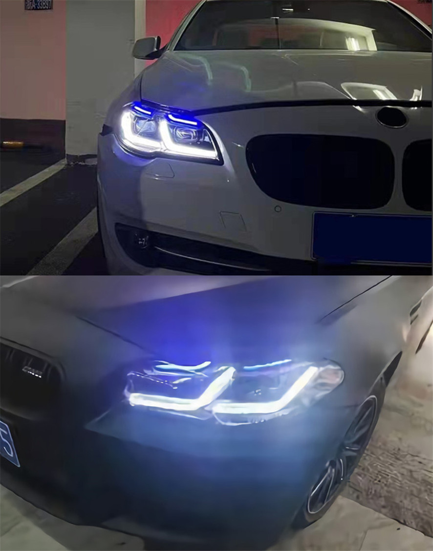 Headlights All LED for BMW F10 LED Headlight Projector Lens 20 10-20 16 F18 520i 525i 530i F11 Front Daytime Running Lights