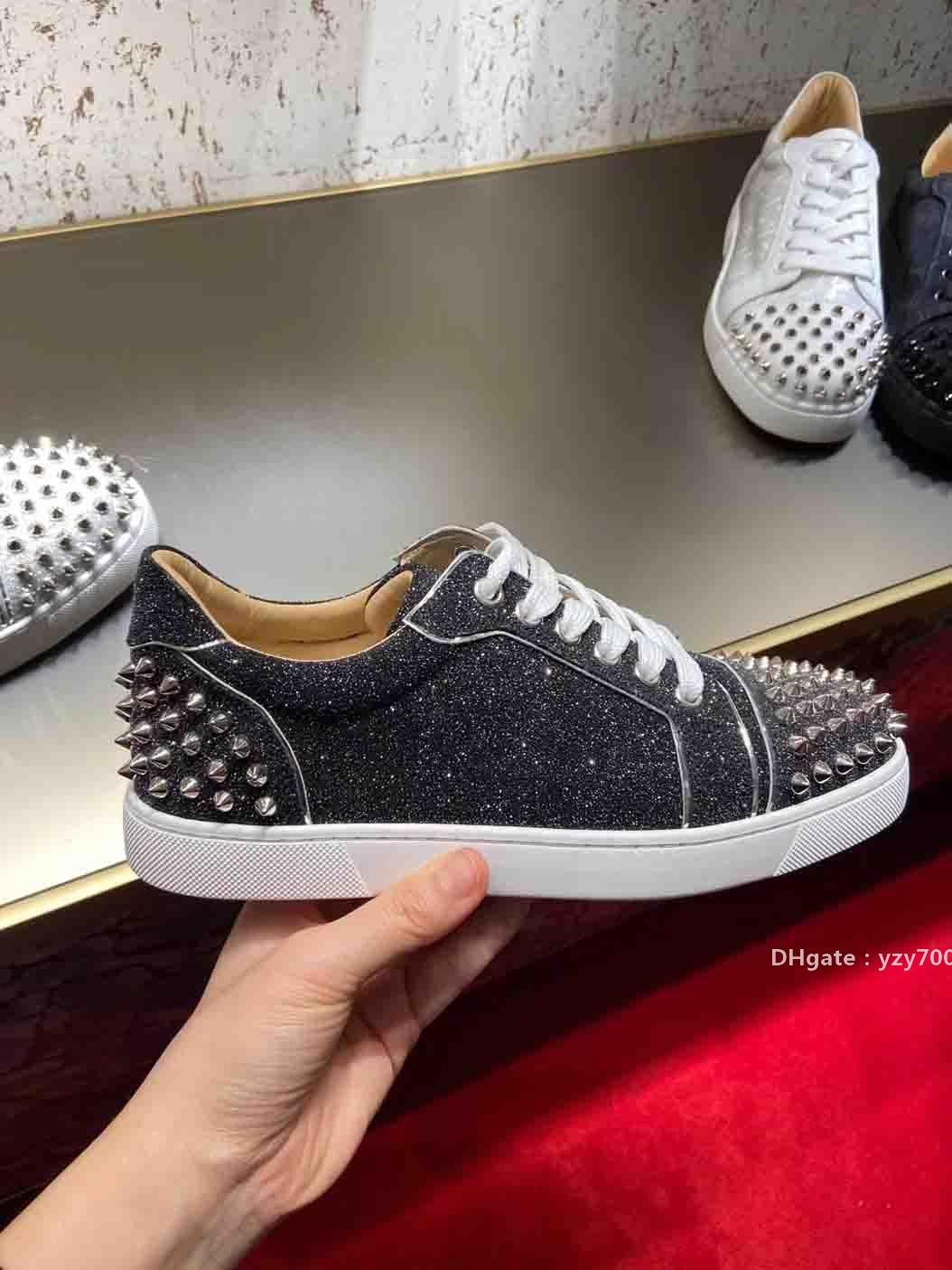 Red-Bottoms sandals Christians Black Trainers Low Top Sneakers Men's Spiked Junior Flats Red Soles VIEIRA 2 Spikes Stud Glitter Crost Abm
Red-Bottoms sandals Christians Black Trainers Low Top Sneakers Men's Spiked Junior Flats Red Soles VIEIRA 2 Spikes Stud Glitter Crost Abm