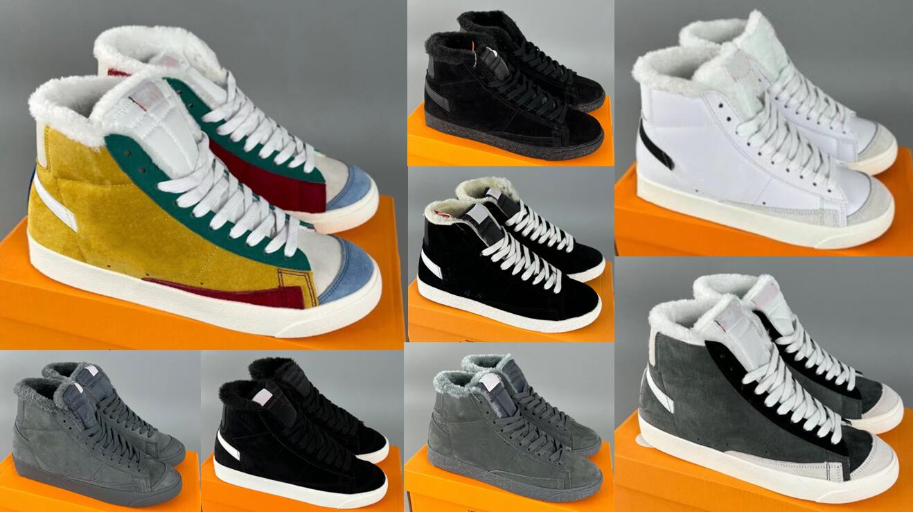 Blazer Mid 77 Vintage Jumbo Winter warmth shoes Men Women Blazers OG Black White Dark Indigo Summit Arctic Punch Mens Trainers Designer Platform Sneakers, Add with shoes box
Blazer Mid 77 Vintage Jumbo Winter warmth shoes Men Women Blazers OG Black White Dark Indigo Summit Arctic Punch Mens Trainers Designer Platform Sneakers, Add with shoes box