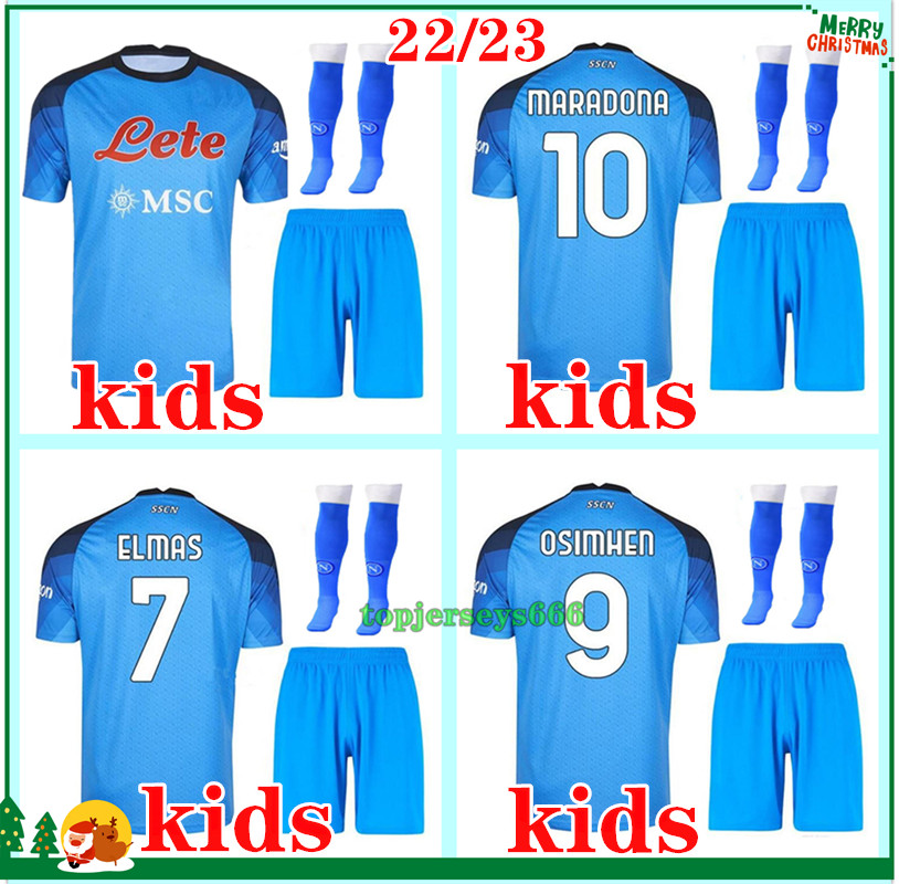 Maradona 22 23 Napoli soccer jersey kids kit Naples football shirt 2022 2023 kits KVARATSKHELIA INSIGNE MERTENS LOZANO jerseys shirts socks maglia da calcio, Home (no socks)
Maradona 22 23 Napoli soccer jersey kids kit Naples football shirt 2022 2023 kits KVARATSKHELIA INSIGNE MERTENS LOZANO jerseys shirts socks maglia da calcio, Home (no socks)
