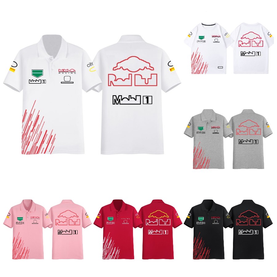 2023 F1 T-shirt Formula 1 Racing Polo Shirt racing sport Team Uniform Oversized T-shirts Fashion Harajuku Men's Women's F1 Clothing Jersey