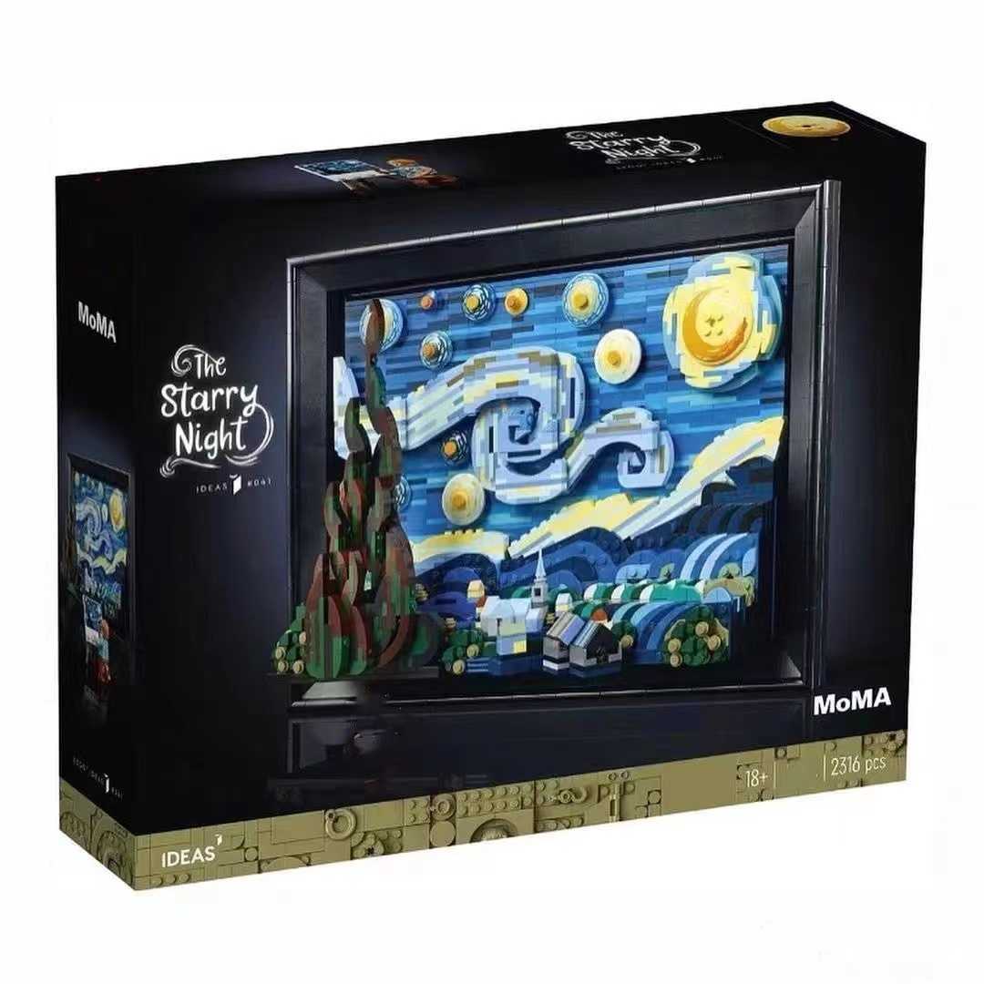 Blocks Vincent Van Gogh The Starry Night 21333 2316pcs Moc Art Painting Building Blocks Bricks Model Educational Toy Gift For Chidlren T221028
Blocks Vincent Van Gogh The Starry Night 21333 2316pcs Moc Art Painting Building Blocks Bricks Model Educational Toy Gift For Chidlren T221028