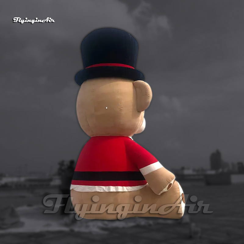 Cute Giant Inflatable Brown Bear Model Cartoon Animal Mascot Balloon Air Blow Up Plush Bear For Outdoor Christmas Decoration