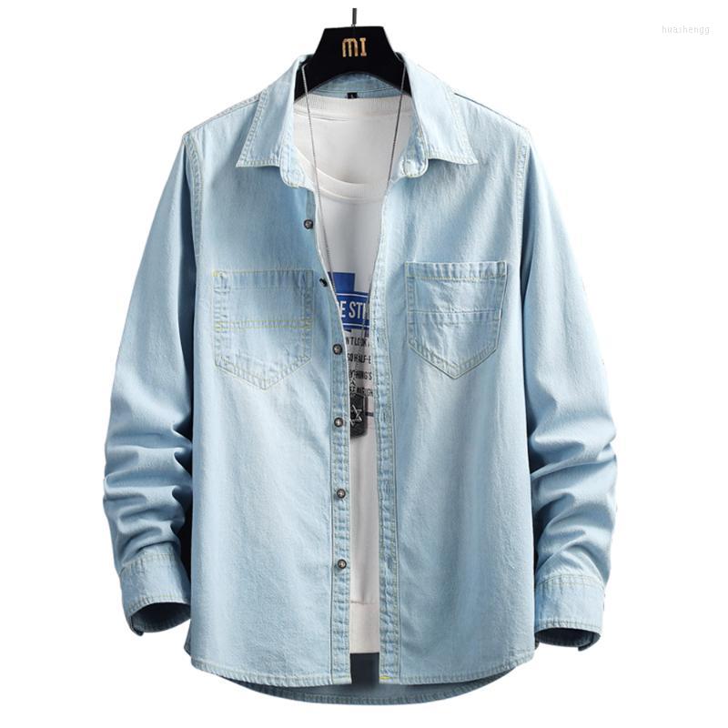 Men's Casual Shirts Men's Pockets Denim Shirt Classic Long Sleeve Washed Jean Blouse Top Light Dark Blue
Men's Casual Shirts Men's Pockets Denim Shirt Classic Long Sleeve Washed Jean Blouse Top Light Dark Blue