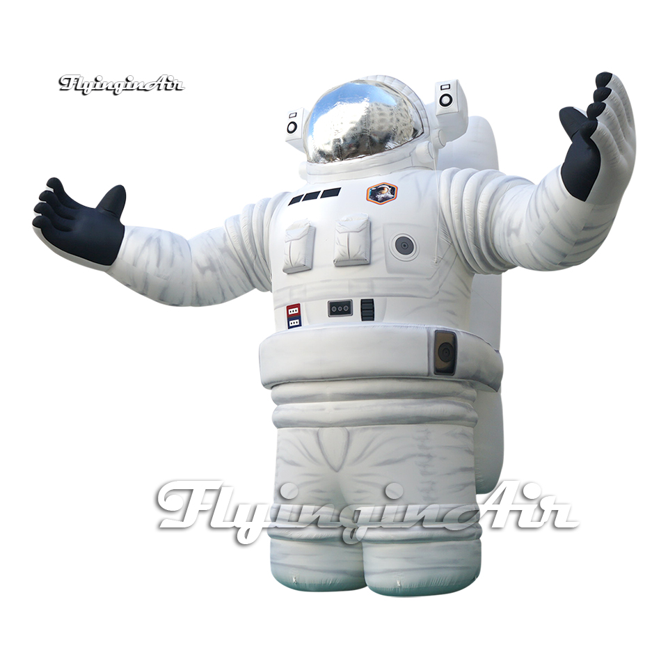 Large Half-length Inflatable Astronaut Model White Spaceman Balloon Artistic Air Blow Up Cosmonaut For Space Show