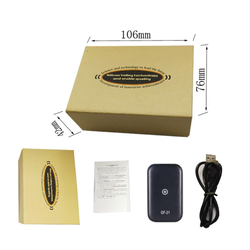 Anti-Lost Alarm Real-Time Locator Mini GPS WIFI Alarm Tracker GF21 Driving Record Vehicle Personal Sos Tracking