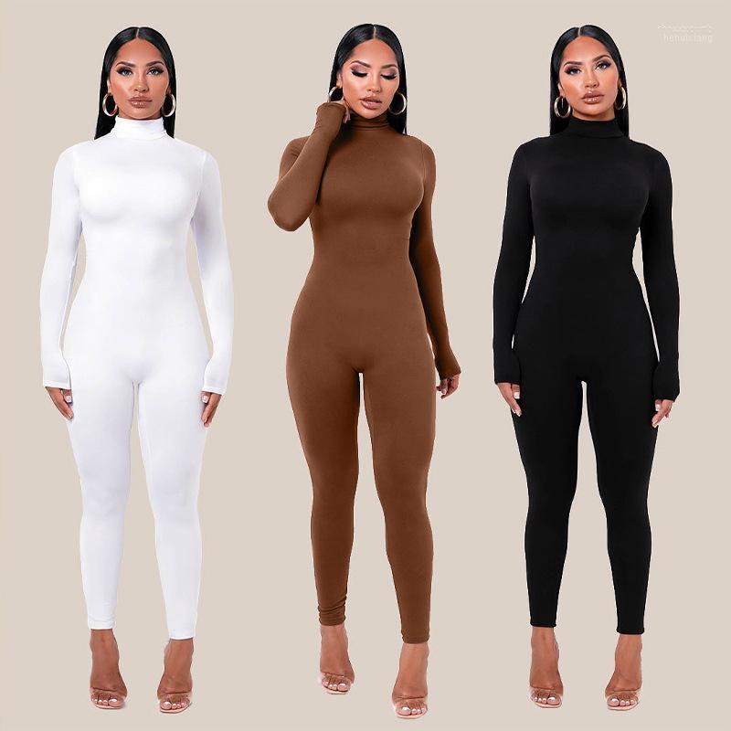 Women' Jumpsuits Spring Long Sleeve Jumpsuit Solid Turtleneck Skinny Bodycon Women Fashion Streetwear Casual Sportwear Rompers Women, Brown jumpsuit
Women' Jumpsuits Spring Long Sleeve Jumpsuit Solid Turtleneck Skinny Bodycon Women Fashion Streetwear Casual Sportwear Rompers Women, Brown jumpsuit